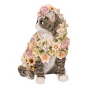Clayre & Eef Decorative Figurine Cat 31 cm Grey Plastic