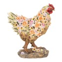 Clayre & Eef Decorative Figurine Chicken 27x16x31 cm Brown Plastic