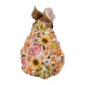 Clayre & Eef Image de décoration Lapin 19x12x18 cm Beige Plastique