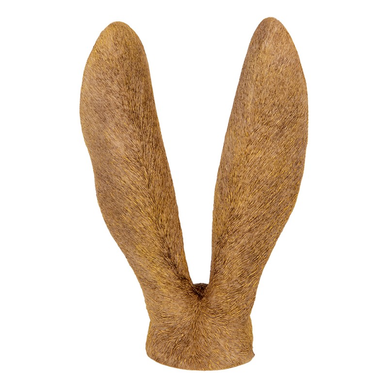 Clayre & Eef Statuetta decorativa Coniglio 22x16x34 cm Marrone Plastica