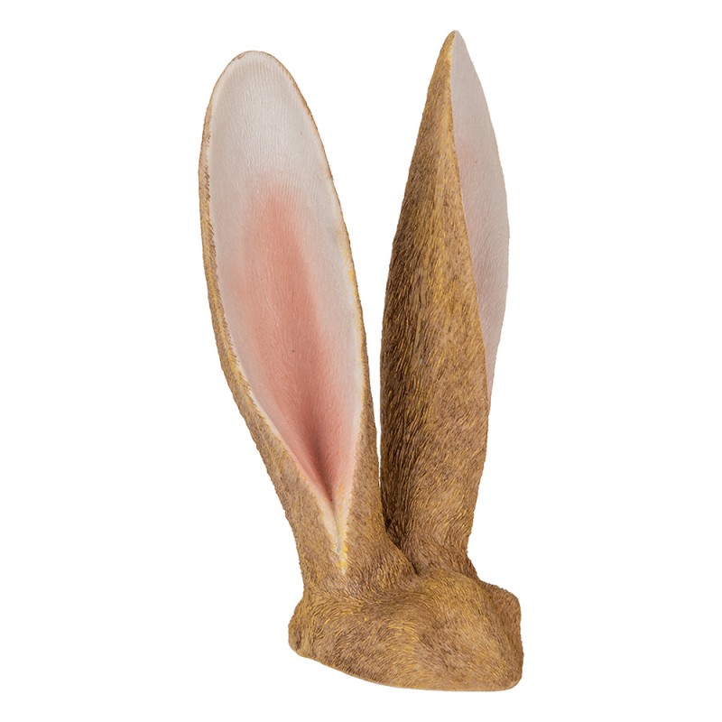 Clayre & Eef Statuetta decorativa Coniglio 22x16x34 cm Marrone Plastica