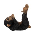 Clayre & Eef Bottle Holder Monkey 25x15x23 cm Black Plastic