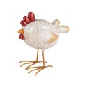 Clayre & Eef Statuetta decorativa Pollo 15 cm Bianco Plastica
