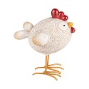 Clayre & Eef Decorative Figurine Chicken 11 cm White Plastic