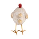 Clayre & Eef Decorative Figurine Chicken 11 cm White Plastic