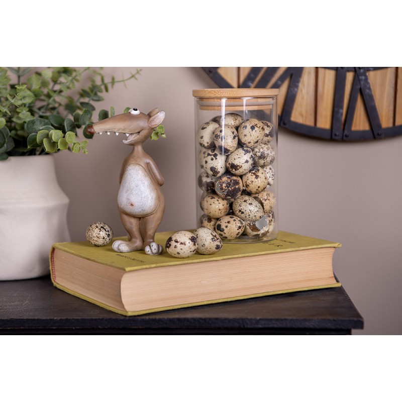 Clayre & Eef Decorative Figurine Mouse 14 cm Brown Plastic