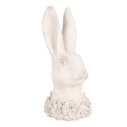 Clayre & Eef Decorative Figurine Rabbit 24 cm Beige Stone