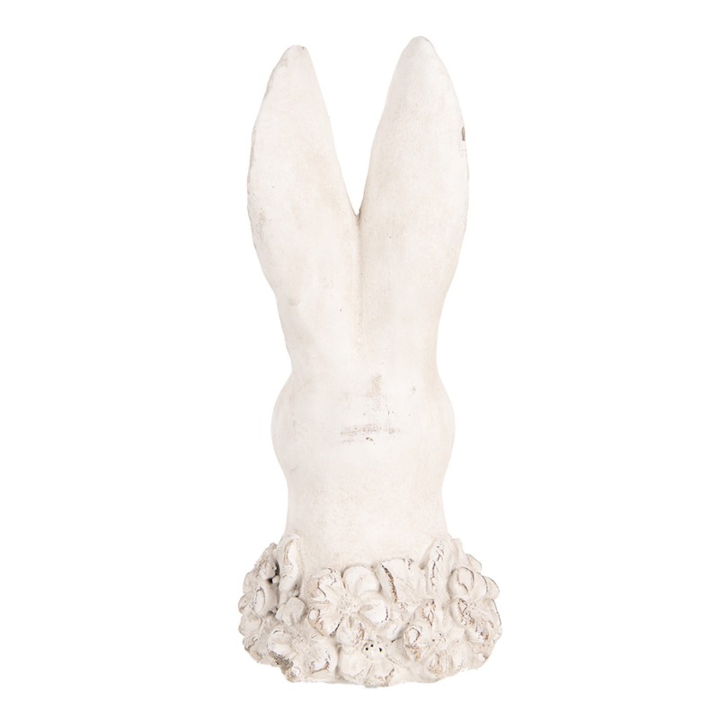 Clayre & Eef Figurine décorative Lapin 24 cm Beige Pierre