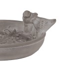 Clayre & Eef Vogelvoederbak 25x24x9 cm Grijs Steen Vogels