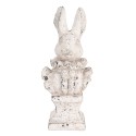 Clayre & Eef Figurine décorative Lapin 11x8x24 cm Beige Pierre