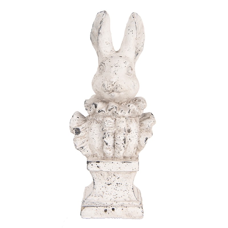Clayre & Eef Figurine décorative Lapin 11x8x24 cm Beige Pierre