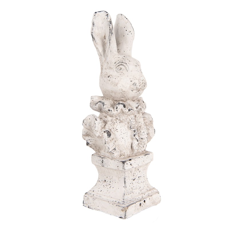 Clayre & Eef Figurine décorative Lapin 11x8x24 cm Beige Pierre