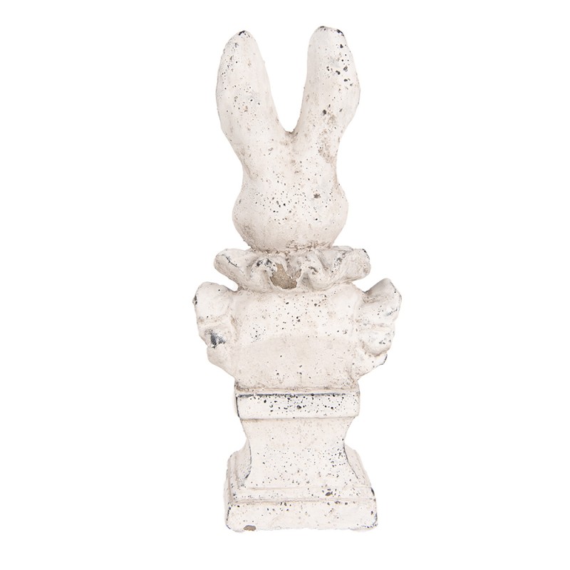 Clayre & Eef Figurine décorative Lapin 11x8x24 cm Beige Pierre