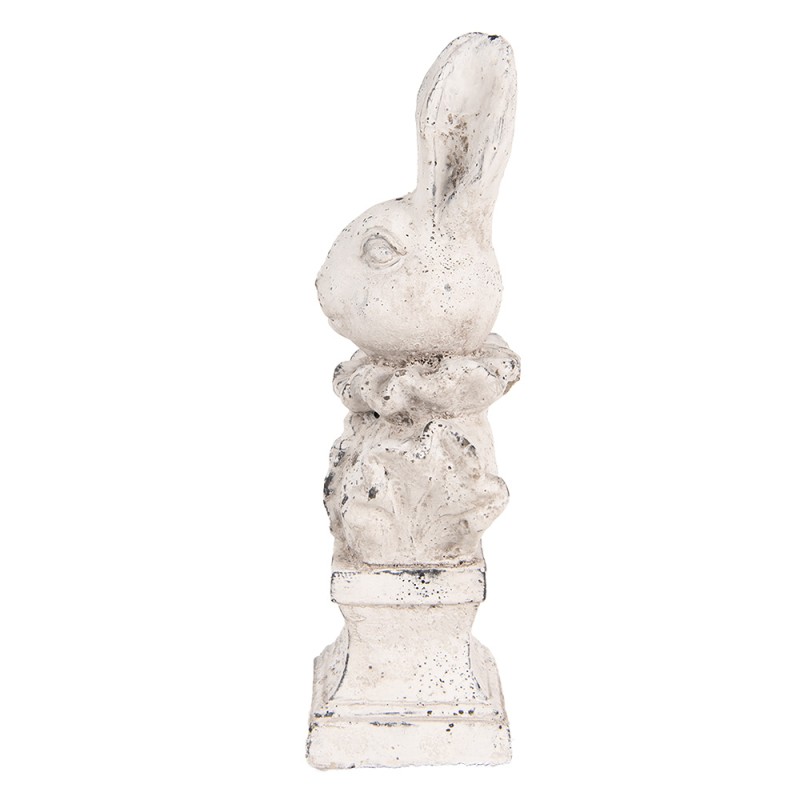 Clayre & Eef Figurine décorative Lapin 11x8x24 cm Beige Pierre