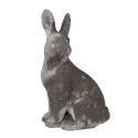 Clayre & Eef Statuetta decorativa Coniglio 23 cm Grigio Pietra