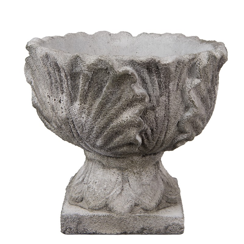 Clayre & Eef Fioriera Ø 20x17 cm Grigio Pietra
