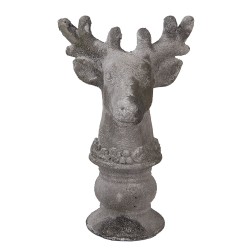 Clayre & Eef Decorative Figurine Deer 17x14x26 cm Grey Stone