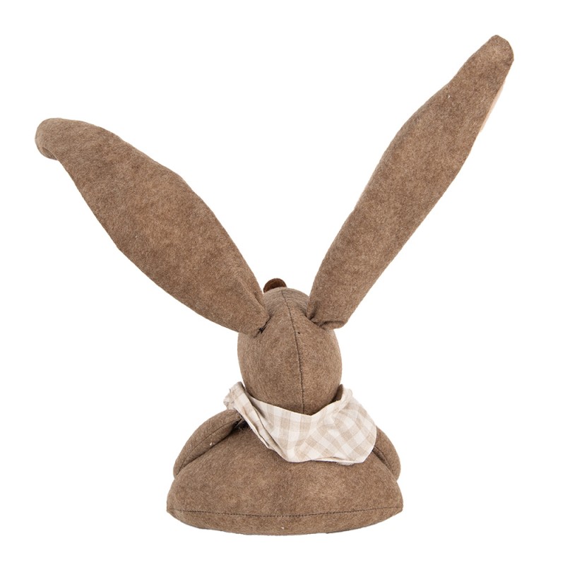 Clayre & Eef Fermaporta Coniglio 20x17x41 cm Marrone Tessuto