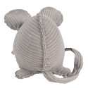 Clayre & Eef Fermaporta Mouse 28x15x16 cm Grigio Tessuto