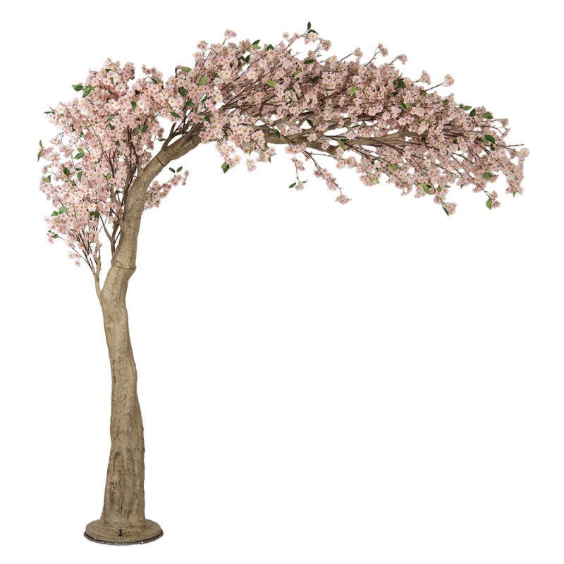Clayre & Eef Fleur de cerisier artificielle 320 cm Gris Blanc Plastique