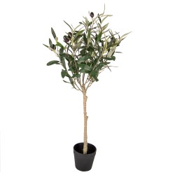 Clayre & Eef Künstlicher Olivenbaum 70 cm Grün Kunststoff
