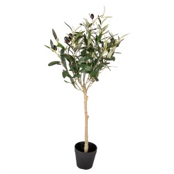 Clayre & Eef Künstlicher Olivenbaum 70 cm Grün Kunststoff