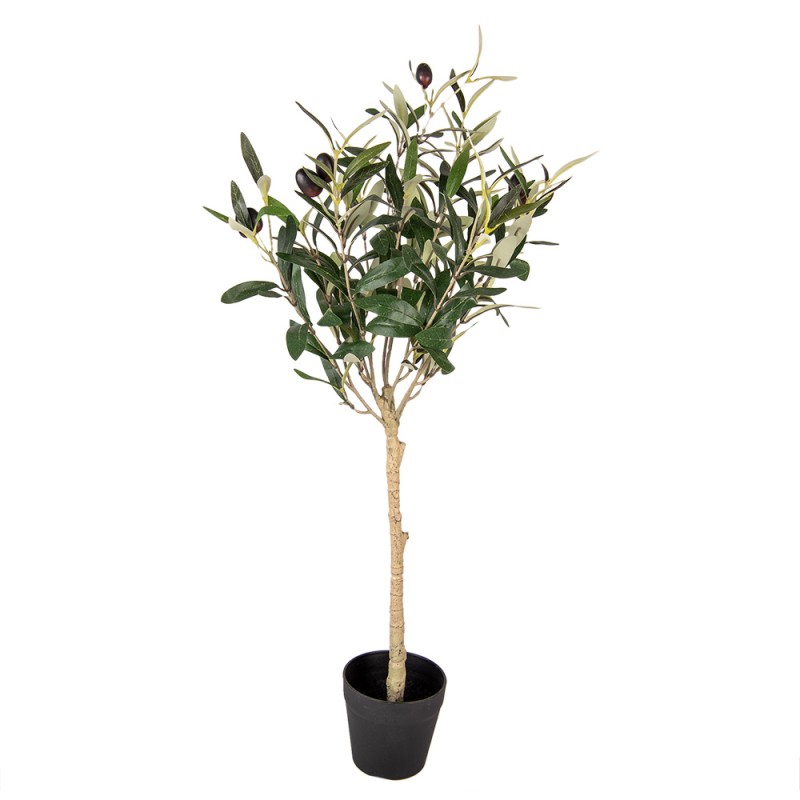Clayre & Eef Künstlicher Olivenbaum 70 cm Grün Kunststoff