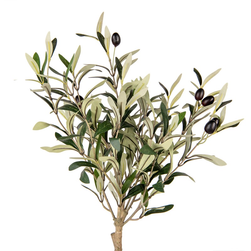 Clayre & Eef Künstlicher Olivenbaum 70 cm Grün Kunststoff