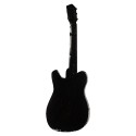 Clayre & Eef Peintures métalliques en 3D Guitare 28x83 cm Orange Métal