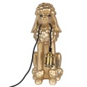 Clayre & Eef Lampada da tavolo Cane Barboncino 27x16x38 cm Color oro Plastica