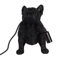 Clayre & Eef Lampe de table Chien 35x19x28 cm Noir Plastique