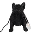 Clayre & Eef Lampe de table Chien 35x19x28 cm Noir Plastique