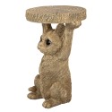 Clayre & Eef Side Table Cat 25x23x36 cm Gold colored Plastic