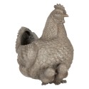 Clayre & Eef Planter Chicken 46x30x38 cm Grey Plastic
