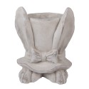Clayre & Eef Fioriera Coniglio 20x20x25 cm Beige Pietra