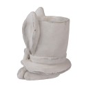 Clayre & Eef Fioriera Coniglio 20x20x25 cm Beige Pietra