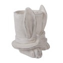 Clayre & Eef Fioriera Coniglio 20x20x25 cm Beige Pietra