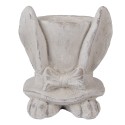 Clayre & Eef Fioriera Coniglio 17x16x19 cm Beige Pietra