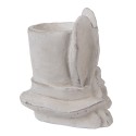 Clayre & Eef Fioriera Coniglio 17x16x19 cm Beige Pietra