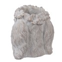 Clayre & Eef Fioriera Coniglio 21x20x22 cm Beige Pietra