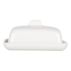 Clayre & Eef Portaburro 9x7x7 cm Bianco Ceramica