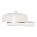 Clayre & Eef Portaburro 9x7x7 cm Bianco Ceramica