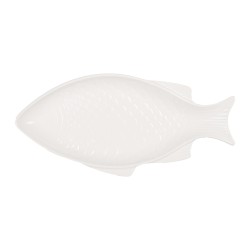 Clayre & Eef Bowl Fish 200 ml White Ceramic