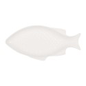 Clayre & Eef Ciotola Pesce 100 ml Bianco Ceramica