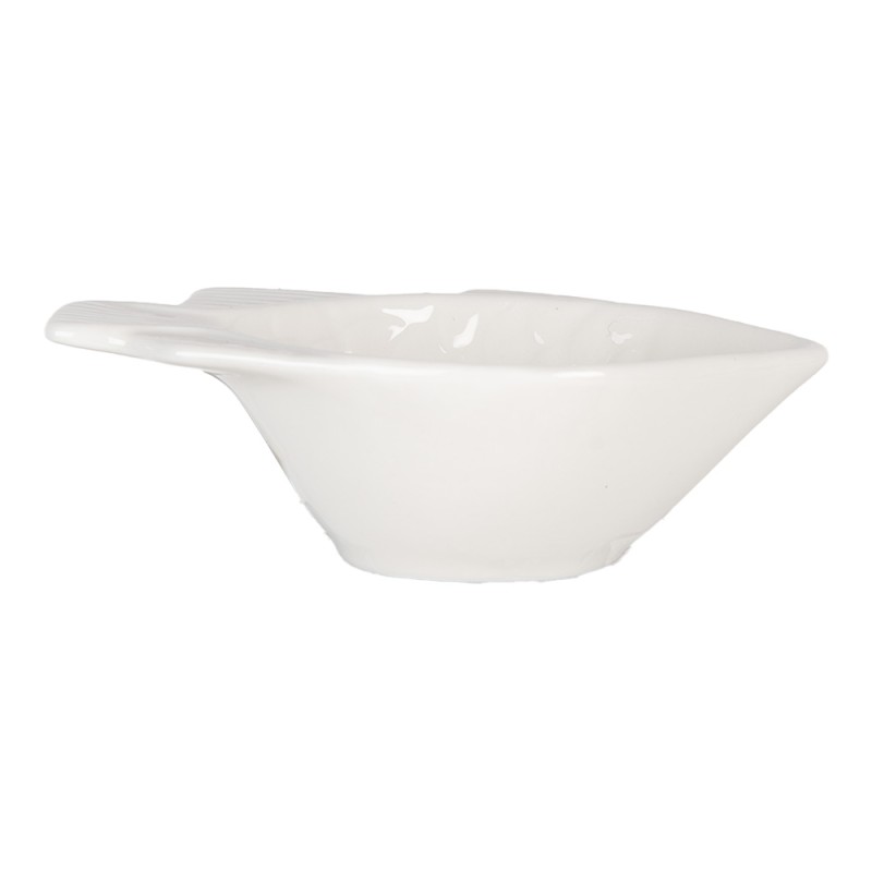 Clayre & Eef Bol Poisson 25 ml Blanc Céramique
