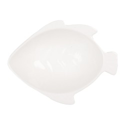 Clayre & Eef Bol Poisson 75 ml Blanc Céramique