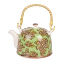 Clayre & Eef Teapot with Infuser 800 ml Green Red Ceramic