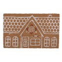Clayre & Eef Door Mat 75x45 cm Brown PVS Coconut Fiber Houses