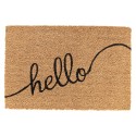 Clayre & Eef Paillasson 60x40 cm Marron Noix de coco Rectangle