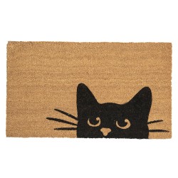 Clayre & Eef Deurmat 75x45 cm Bruin Kokos Kat